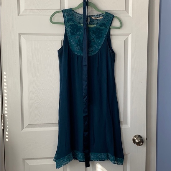 MINT by Jodi Arnold Green Silk Dress Size 8 - Picture 11 of 13